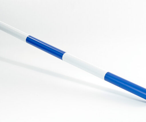 Growi Hindernisstange aus Kunststoff Blau/Weiß