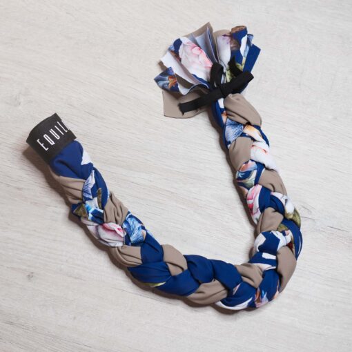 Tailbag Flyer Taupe-Blumen Navy-Blumen Navy